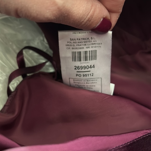 Pronovias Barcelona Dark Purple / Burgundy one shoulder long dress - Picture 7 of 13